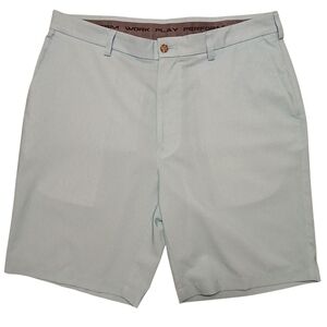 Roundtree & Yorke Blue Flat Front Shorts